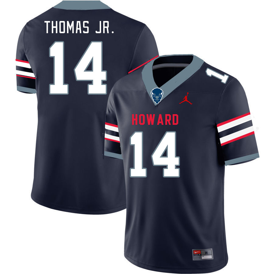 Men-Youth #14 Ja'Colby Thomas Jr. howard Bison 2023 College Football Jerseys Stitched-Blue